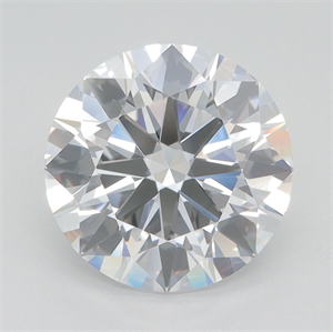 Picture of Lab Grown Diamond 4.01 Carats, Round with Ideal Cut, E Color, VVS2 Clarity and Certified by IGI