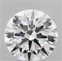 Lab Grown Diamond 3.07 Carats, Round with Excellent Cut, E Color, VVS2 Clarity and Certified by IGI