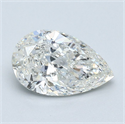 Diamante Natural 1.50 quilates, De pera , Color G, claridad I1 y certificado GIA