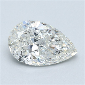 Foto Diamante Natural 1.50 quilates, De pera , Color G, claridad I1 y certificado GIA de