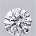 Lab Grown Diamond 1.01 Carats, Round with Ideal Cut, D Color, VVS1 Clarity and Certified by IGI