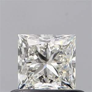 Picture of Natural Diamond 0.50 Carats, Princess with  Cut, J Color, SI1 Clarity and Certified by GIA