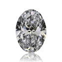 Natural Diamond 0.50 Carats, Oval with  Cut, E Color, SI2 Clarity and Certified by GIA