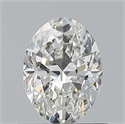 Natural Diamond 0.70 Carats, Oval with  Cut, G Color, VS1 Clarity and Certified by GIA