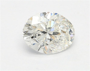 Picture of Natural Diamond 0.96 Carats, Oval with  Cut, G Color, I1 Clarity and Certified by GIA