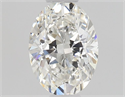 Natural Diamond 0.50 Carats, Oval with  Cut, G Color, VS2 Clarity and Certified by GIA