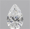 Natural Diamond 0.70 Carats, Pear with  Cut, D Color, VS1 Clarity and Certified by GIA