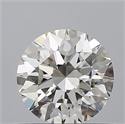 Natural Diamond 0.51 Carats, Round with Excellent Cut, J Color, VS2 Clarity and Certified by GIA
