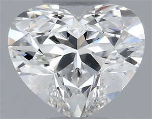 Picture of Natural Diamond 0.39 Carats, Heart with  Cut, F Color, VS2 Clarity and Certified by GIA