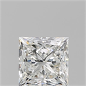 Natural Diamond 1.01 Carats, Princess with  Cut, H Color, VVS1 Clarity and Certified by GIA