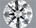 Natural Diamond 0.51 Carats, Round with Excellent Cut, D Color, SI1 Clarity and Certified by GIA
