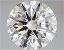 Lab Grown Diamond 7.05 Carats, Round with Ideal Cut, F Color, VVS2 Clarity and Certified by IGI