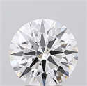 Lab Grown Diamond 3.72 Carats, Round with Ideal Cut, D Color, IF Clarity and Certified by IGI