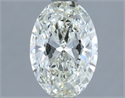 Natural Diamond 1.61 Carats, Oval with  Cut, I Color, VVS1 Clarity and Certified by IGI
