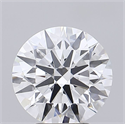 Lab Grown Diamond 3.41 Carats, Round with Ideal Cut, E Color, VS1 Clarity and Certified by IGI