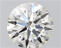 Natural Diamond 0.57 Carats, Round with Excellent Cut, I Color, SI1 Clarity and Certified by GIA
