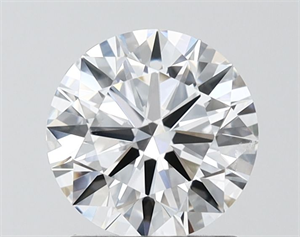 Picture of Lab Grown Diamond 1.50 Carats, Round with Ideal Cut, D Color, VVS2 Clarity and Certified by IGI