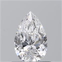 Natural Diamond 0.70 Carats, Pear with  Cut, D Color, VS1 Clarity and Certified by GIA