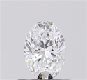 Natural Diamond 0.51 Carats, Oval with  Cut, D Color, SI1 Clarity and Certified by GIA