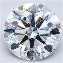 Natural Diamond 3.01 Carats, Round with Very Good Cut, H Color, VVS2 Clarity and Certified by GIA
