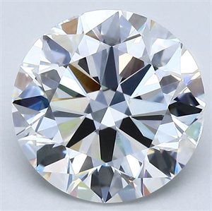 Picture of Natural Diamond 3.01 Carats, Round with Very Good Cut, H Color, VVS2 Clarity and Certified by GIA