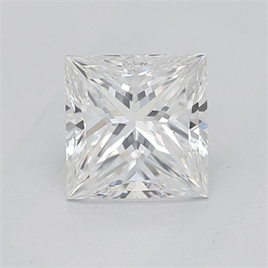 Picture of Natural Diamond 0.70 Carats, Princess with  Cut, F Color, VS2 Clarity and Certified by GIA