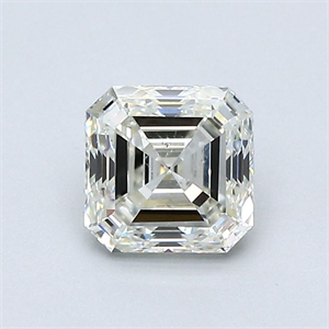 Foto Diamante Natural 0.81 quilates, Asscher , Color J, claridad SI1 y certificado GIA de