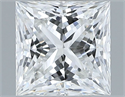 Natural Diamond 0.55 Carats, Princess with  Cut, G Color, VS2 Clarity and Certified by GIA
