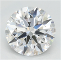 Lab Grown Diamond 2.11 Carats, Round with Ideal Cut, D Color, IF Clarity and Certified by IGI