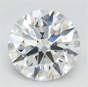 Picture of Lab Grown Diamond 2.11 Carats, Round with Ideal Cut, D Color, IF Clarity and Certified by IGI