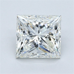Picture of Natural Diamond 1.30 Carats, Princess with  Cut, I Color, VS1 Clarity and Certified by GIA