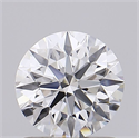 Lab Grown Diamond 1.04 Carats, Round with Ideal Cut, D Color, VVS2 Clarity and Certified by IGI