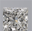 Natural Diamond 0.80 Carats, Princess with  Cut, G Color, VVS1 Clarity and Certified by GIA
