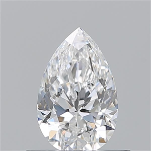 Picture of Natural Diamond 0.57 Carats, Pear with  Cut, E Color, VVS2 Clarity and Certified by GIA