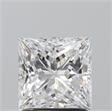 Natural Diamond 1.50 Carats, Princess with  Cut, D Color, VS2 Clarity and Certified by GIA