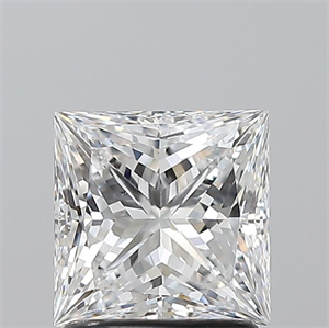 Picture of Natural Diamond 1.50 Carats, Princess with  Cut, D Color, VS2 Clarity and Certified by GIA