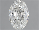 Natural Diamond 0.70 Carats, Oval with  Cut, G Color, VS1 Clarity and Certified by GIA