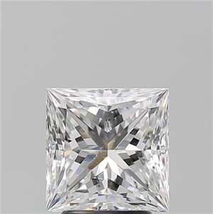 Foto Diamante Natural 3.01 quilates, Princesa , Color E, claridad SI1 y certificado GIA de