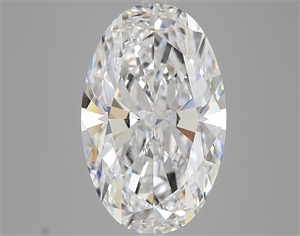 Picture of Lab Created Diamond 7.01 Carats, Oval with  Cut, E Color, VS1 Clarity and Certified by IGI