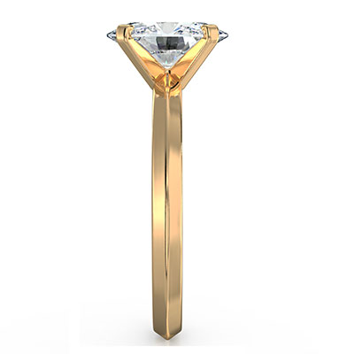 Oval diamond engagement ring mounting
