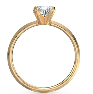 Oval diamond engagement ring mounting