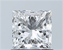Natural Diamond 1.02 Carats, Princess with  Cut, F Color, VVS2 Clarity and Certified by GIA