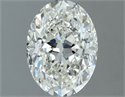 Natural Diamond 1.21 Carats, Oval with  Cut, H Color, SI1 Clarity and Certified by IGI