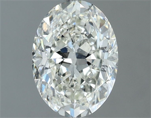 Picture of Natural Diamond 1.21 Carats, Oval with  Cut, H Color, SI1 Clarity and Certified by IGI