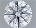 Lab Grown Diamond 1.10 Carats, Round with Excellent Cut, D Color, VVS2 Clarity and Certified by IGI