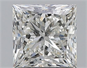 Natural Diamond 1.60 Carats, Princess with  Cut, J Color, SI2 Clarity and Certified by GIA