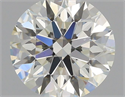 Natural Diamond 0.77 Carats, Round with Excellent Cut, J Color, VS2 Clarity and Certified by GIA