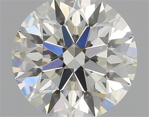 Picture of Natural Diamond 0.77 Carats, Round with Excellent Cut, J Color, VS2 Clarity and Certified by GIA