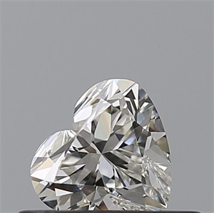 Picture of Natural Diamond 0.37 Carats, Heart with  Cut, H Color, VVS1 Clarity and Certified by GIA