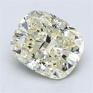 Picture of Natural Diamond 2.60 Carats, Cushion with  Cut, N Color, VS2 Clarity and Certified by GIA